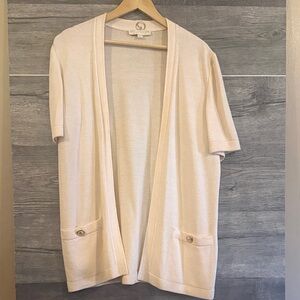 St. John Knit Open Front Cardigan